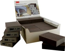 Gąbki ścierne 3M™, 100 mm x 68 mm x 26 mm, FIN, czterostronne Gąbka ścierna 3M  68028 100 mm 100 szt.