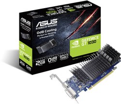 Asus Karta graficzna Nvidia GeForce GT1030   2 GB GDDR5-RAM PCIe  HDMI, DVI Pasywne chłodzenie