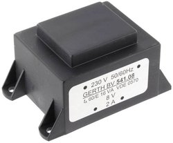 Transformator do PCB, z kołnierzem EI 54/18,8  Gerth PTA541801 230 V N/A N/A 16 VA
