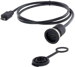 Złącze męskie USB encitech 1310-1013-03, USB Micro-B, 1.50 m, 1 szt.