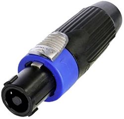 Neutrik NLT4FXX-BAG Wtyk SpeakON® 4-biegunowy, czarny, żeński Złącze Neutrik NLT4FXX-BAG NLT4FXXBAG, mosiądz, 1 szt.