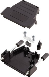 Obudowa złącza D-SUB MH Connectors MHDSSK-P-15-L-K 6260-0107-02, tworzywo sztuczne, 180 °, 45 °, 1 szt.