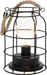 Konstsmide 1815-780 Latarnia LED   LED czarny  z przełącznikiem, Timer