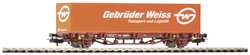 Wagon kontenerowy Piko H0 97151 Wagon kontenerowy H0 Lgs579 Gebr.Weiss z ÖBB