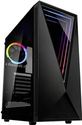 Kolink VOID RGB Midi Tower Obudowa gamingowa  czarny z 1 wentylatorem LED, z okienkiem, z filtrem przeciwkurzowym