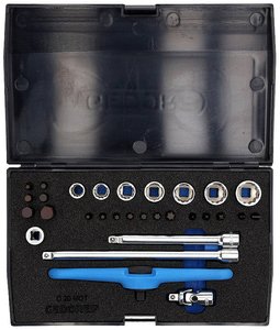 D 20 MOT - zestaw narzędzi do motocykli GEDORE - 1/4'' 30-częściowy Zestaw narzędzi Gedore D 20 MOT 2190281 1/4'' (6,3 mm)