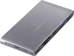 Przenośny czytnik kart Renkforce z obudową SSD Stacja dokująca USB-C®  Renkforce RF-PCR-550