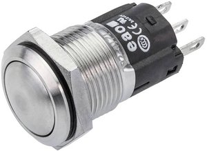EAO 82-4171.1000 Seria 82 Przycisk Chwilowy 16 mm Płaski/Wypukły Przycisk eao 82-4171.1000, 16.20 mm, 1 szt.