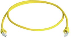 Kabel LAN Telegärtner L00000A0234, 0.25 m, RJ45, CAT 6a, S/FTP, 0.25 m, żółty