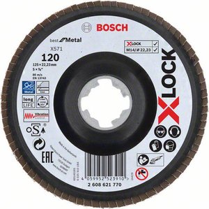 Tarcza lamelkowa Bosch Accessories X-LOCK 2608621770 Średnica 125 mm 1 szt.