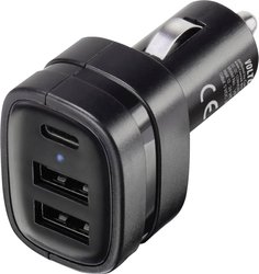 VOLTCRAFT VPC-3 Ładowarka USB 15 W samochód osobowy Maksymalne natężenie wyjściowe 3 A Ilość wyjść: 3 x USB