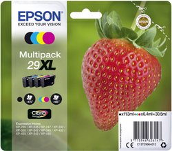 Epson atrament T2996, 29XL tusz oryginalny Combi-Pack Czarny, Cyjan, Magenta, Żółty C13T29964012