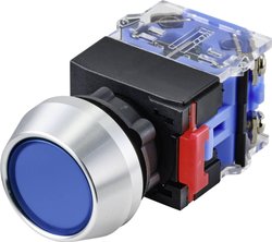 Przycisk TRU COMPONENTS LAS0-L-11/B TC-9428092, 22 mm, 250 V, 5 A, 1 szt.