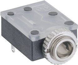 Złącze męskie jack 3,5 mm Lumberg 1503 17 1503 17, stop Cu, posrebrzany, złącze żeńskie do wbudowania poziomego, 1 szt.