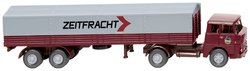 Model ciężarówki Wiking 051407 H0 Henschel Naczepa platforma &quot,Zeitfracht&quot,