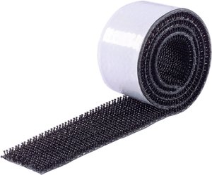 Taśma rzepowa do przyklejenia główka grzybkowa (D x S) 500 mm x 25 mm czarny Binder Band 75763-H1 1 szt.