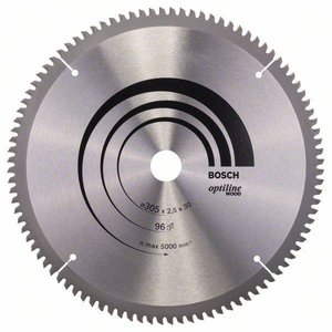 Tarcza tnąca z węglików spiekanych Bosch Accessories Optiline 305 x 30 x 2.5 mm 1 szt.