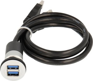 Złącze męskie USB Schlegel RRJ_2USB3_150CM, 1.50 m, 1 szt.