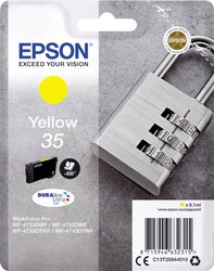 Epson atrament T3584, 35 tusz oryginalny  Żółty C13T35844010
