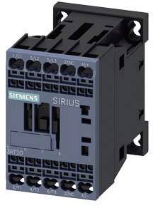 Stycznik, AC-3, 9 A/4 kW/400 V, 3-biegunowy, DC 24 V, 1 NC, połączenie sprężynowe Stycznik Siemens 3RT2016-2BB42 3RT20162BB42, 3 styki, 690 V/AC, 1 szt.