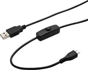 Kabel Micro USB z wyłącznikiem, 1,5 m  K-1470, 1,5 m, przełącznik on / off