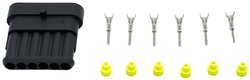 Złącze SuperSeal 1,5mm - 6 pinów - męskie MTA Automotive 3050133