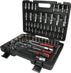 Zestaw kluczy nasadowych 1/4",+1/2", CHROMEplus, 78-cz Zestaw kluczy nasadowych KS Tools 918.0678 918.0678