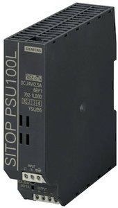 Zasilacz na szynę DIN Siemens SITOP PSU100L 24 V/2,5 A 6EP1332-1LB00  24 V/DC 2.5 A 60 W Ilość wyjść:1 x