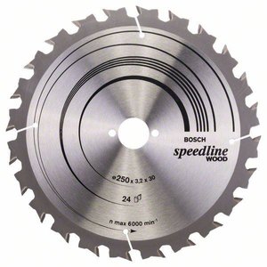 Tarcza tnąca z węglików spiekanych Bosch Accessories Standard for Wood Speed 250 x 30 x 3.2 mm 1 szt.