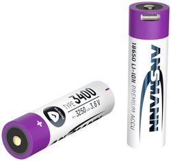 Akumulator specjalny Ansmann 1307-0003, Li-Ion, 3400 mAh, 3.7 V, 1 szt.