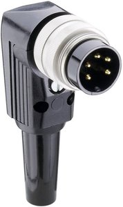 Złącze męskie okrągłe DIN WSV 81 Lumberg WSV 81 złącze męskie kątowe Ilość styków: 8  srebrny 1 szt.