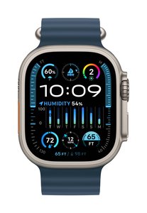 Apple Watch Ultra 2 GPS + Cellular 49 mm Tytanowa obudowa Ocean Band niebieski