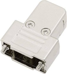 Obudowa złącza D-SUB encitech TRI-M-9-K 6550-0100-01, tworzywo sztuczne, metalizowane, 180 °, 45 °, 45 °, 1 szt.