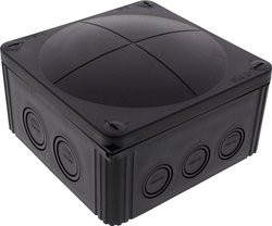 Skrzynka przyłączeniowa Wiska COMBI 1010/5/S, IP66/IP67, (D x S x W) 140 x 140 x 82 mm, czarny (ral 9005), 1 szt.