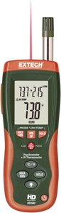 Termohigrometr Extech HD500, 0 - 100 %RH, +/-2%RH, temp. pkt. rosy, pirometr 30:1