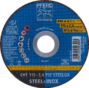 Tarcza tnąca prosta PFERD PSF STEELOX 61730122 115 mm 25 szt.