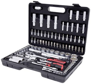 Zestaw kluczy nasadowych 1/4&quot,+1/2&quot,, 96 szt. Klucze nasadowe zestaw KS Tools 917.0796 917.0796