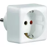 Adapter schuko 141K do gniazd z polskim uziemieniem