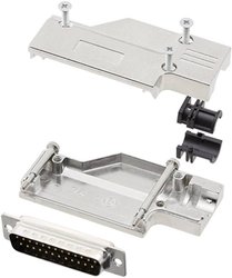 Zestaw listew męskich D-Sub encitech DCMR-FK-25-DMP-K 6355-0065-23, rzędy: 2, styki: 25, 90 °, 1 zest.