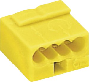 Złącze do puszki podtynkowej WAGO 243-504, PIN: 4, 100 V/AC, 6 A, 1 szt.