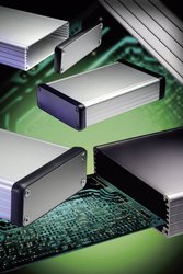 Obudowa profilowa Hammond Electronics, aluminium, aluminiowy, (D x S x W) 223 x 103 x 53 mm, 1 szt.