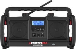 Radio na budowę PerfectPro WORKSTATION, UKW, DAB+, czarny
