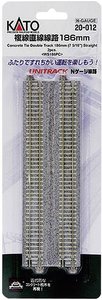 Tory Unitrack KATO 20-012, podwójne, 186 mm, 2 szt., w skaliN, KA