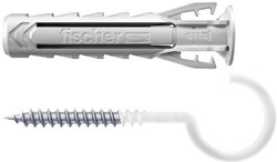 Kołek rozporowy fischer SX Plus 10 x 50 RH z okrągłym hakiem, powlekany nylonem Kołek ekspansywny Fischer SX Plus 567841 10 mm 2 szt.