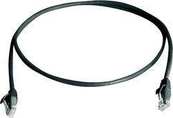 Kabel LAN Telegärtner L00003E0000, 1 szt., RJ45, CAT 5e, U/UTP, 5.00 m, czarny