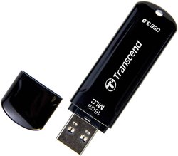 Transcend USB flash JetFlash ™ 750K 16GB USB 3.0 Czarny Pendrive USB Transcend TS16GJF750K, 1 szt.