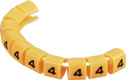 Oznacznik kablowy TRU COMPONENTS TC-MB1/4203 pomarańczowy 1593398 Zawartość: 10 szt.