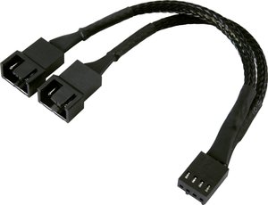 Kabel Renkforce RF-4503744 [1x złącze męskie wentylatora PC 3-pin - 2x złącze żeńskie do wentylatora PC 4-pin] 0.15 m