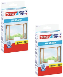 tesa Insect Stop STANDARD moskitiera do okien w zestawie 2 szt. Moskitiera tesa 55680-00501-04 2 szt.