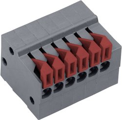 Zacisk sprężynowy AKZ4791/2KD-2.54-H, do lutowania, 2,54 mm, 12 pin